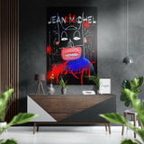 Basquiat Fırçalı Metalik Alu-Dibond.