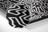 Keith Haring Fırçalı Metalik Alu-Dibond.