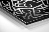 Keith Haring Fırçalı Metalik Alu-Dibond.