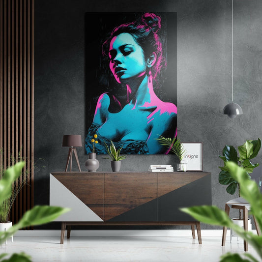 Kadın Fırçalı Metalik Alu-Dibond.