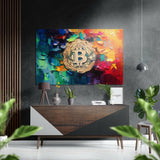 Bitcoin Fırçalı Metalik Alu-Dibond.