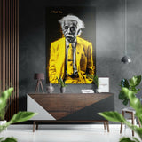 Einstein-Sana Söylemiştim Fırçalı Metalik Alu-Dibond.