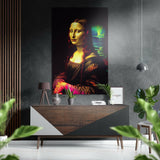 Mona Lisa Fırçalı Metalik Alu-Dibond.