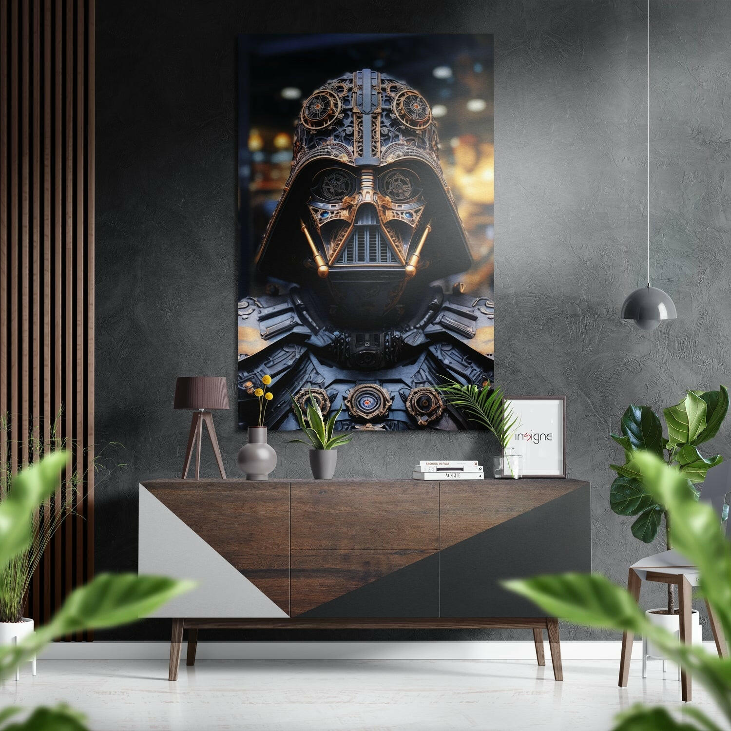 Darth Wader Fırçalı Metalik Alu-Dibond.