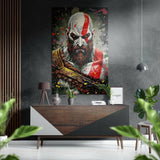 Kratos - Savaş Tanrısı Fırçalı Metalik Alu-Dibond.