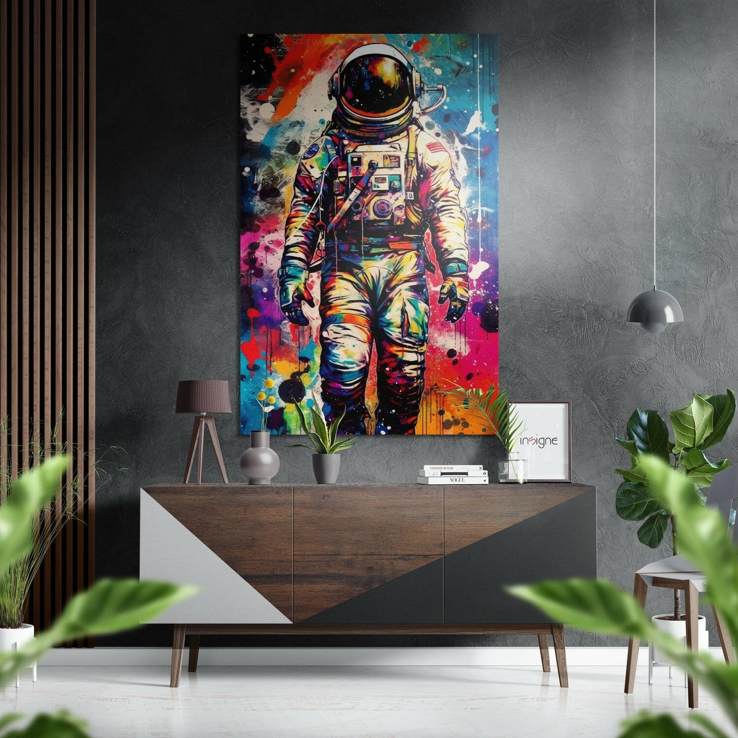 Astronot Fırçalı Metalik Alu-Dibond.