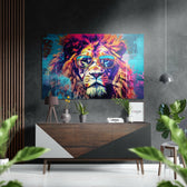 Havalı Aslan Fırçalı Metalik Alu-Dibond.