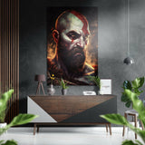 Kratos - Savaş Tanrısı Fırçalı Metalik Alu-Dibond.