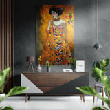 Klimt Fırçalı Metalik Alu-Dibond.