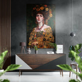 Klimt Fırçalı Metalik Alu-Dibond.