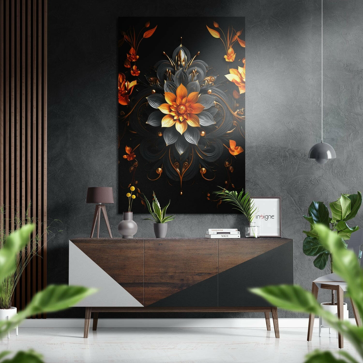 Lotus Fırçalı Metalik Alu-Dibond.