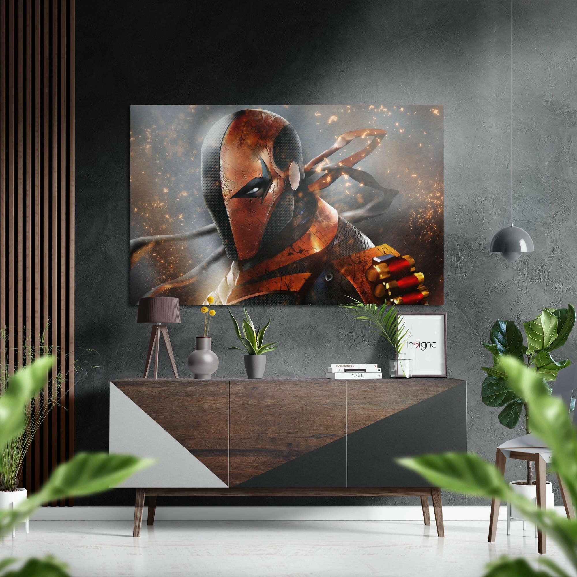 Deathstroke Fırçalı Metalik Alu-Dibond.