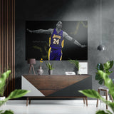 Kobe Bryant Fırçalı Metalik Alu-Dibond.