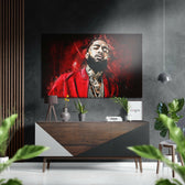 Nipsey Hussle Fırçalı Metalik Alu-Dibond.