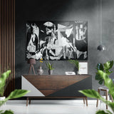 Picasso'Nun Guernica'Sı Fırçalı Metalik Alu-Dibond.