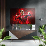 Ronaldo'Nun Fırçalı Metalik Alu-Dibond.