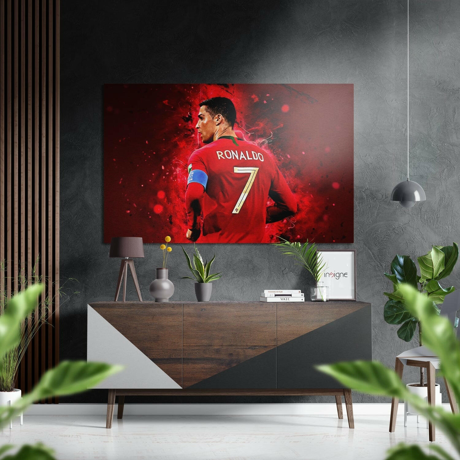 Ronaldo'Nun Fırçalı Metalik Alu-Dibond