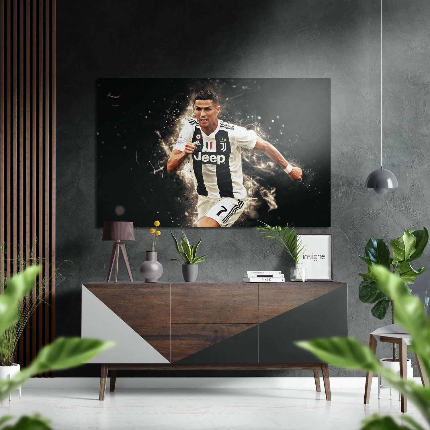Ronaldo'Nun Fırçalı Metalik Alu-Dibond