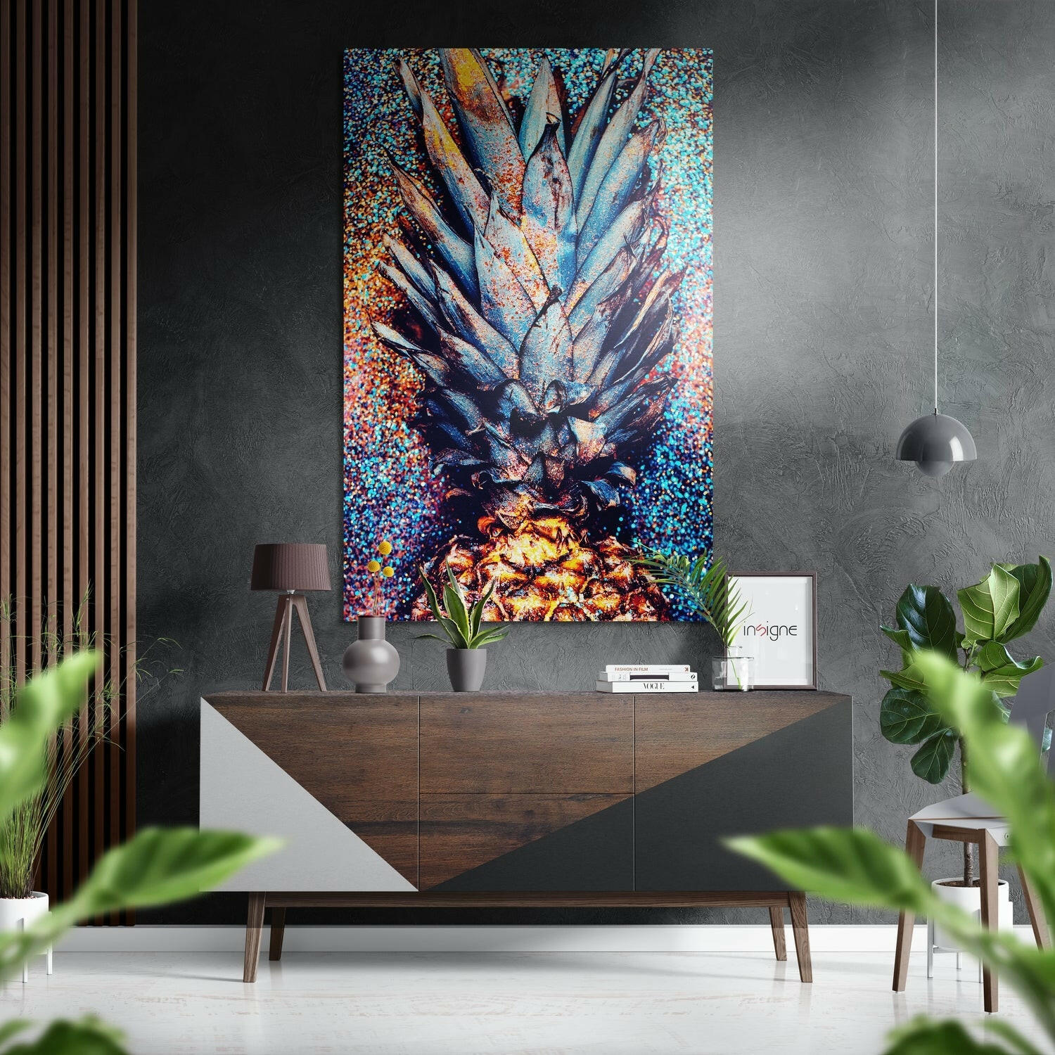 Ananas Fırçalı Metalik Alu-Dibond.