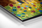 Klimt'In Öpücüğü Fırçalı Metalik Alu-Dibond.