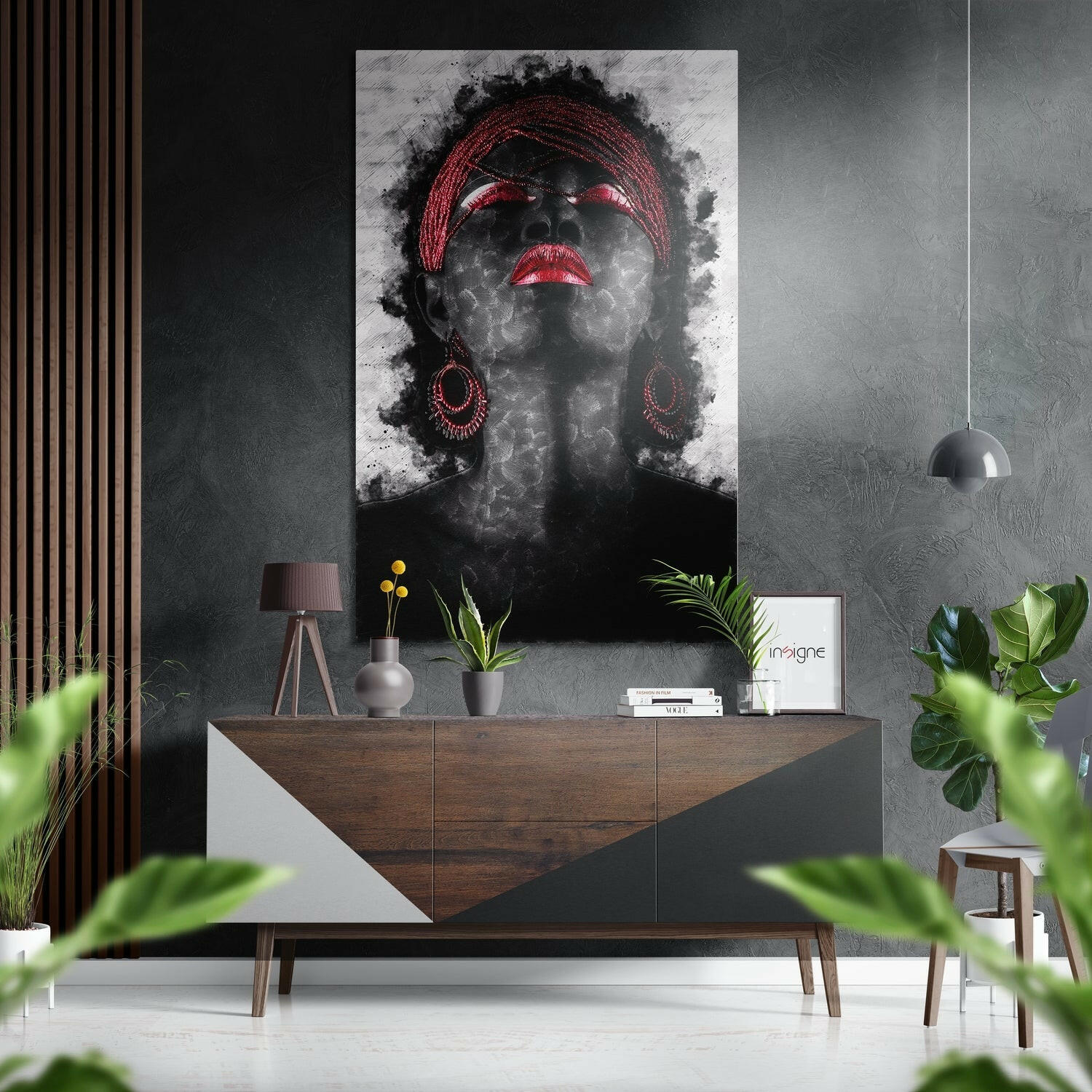 Kırmızıyı Hisset Fırçalı Metalik Alu-Dibond