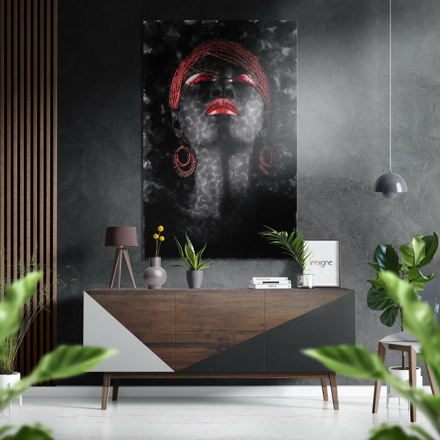 Kırmızıyı Hisset Fırçalı Metalik Alu-Dibond