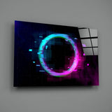 Neon Çemberi Cam Tablo