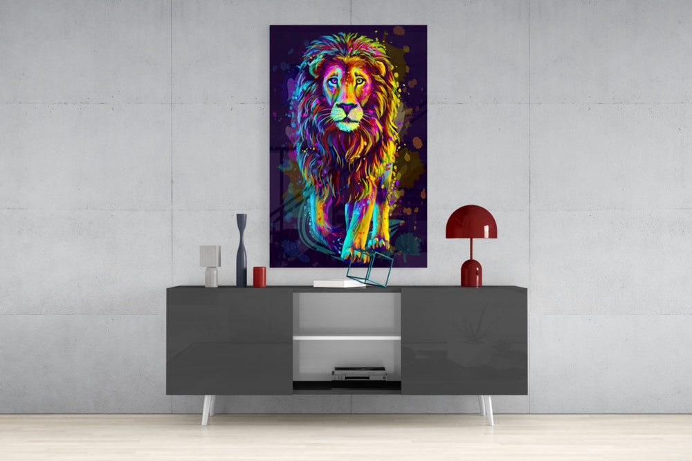 Aslan  Cam Tablo