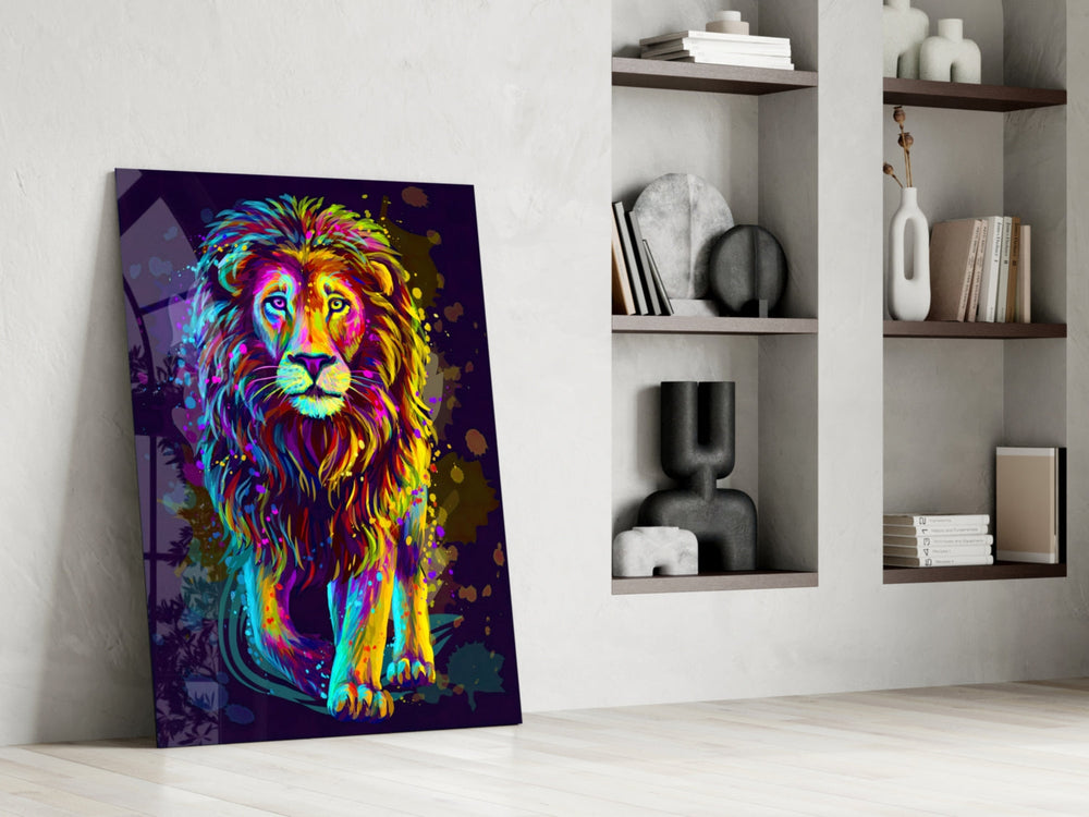 Aslan  Cam Tablo