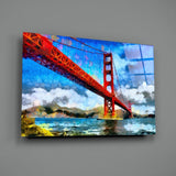 Golden Gate Köprüsü Cam Tablo