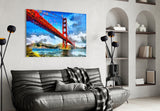 Golden Gate Köprüsü Cam Tablo