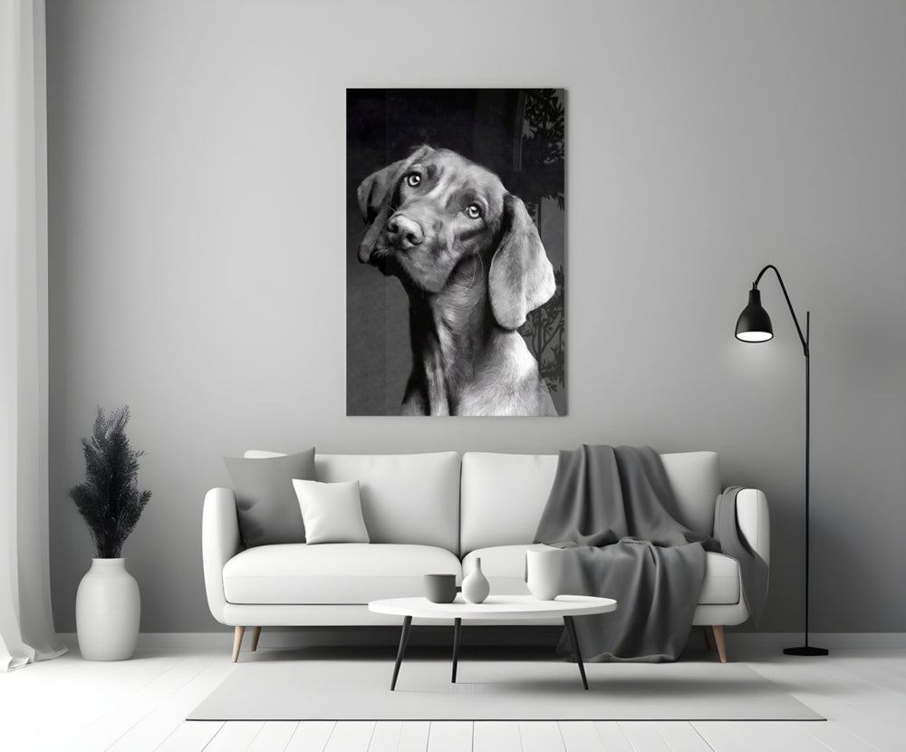 Masum Köpek Cam Tablo
