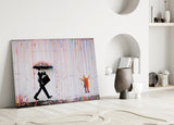 Yağmurun Rengi - Banksy Cam Tablo