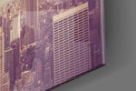 New York Şehri Cam Tablo