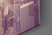 New York Şehri Cam Tablo