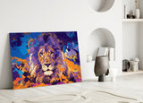 Aslan  Cam Tablo