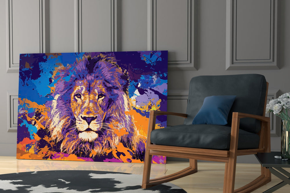 Aslan  Cam Tablo