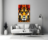 Aslan  Cam Tablo