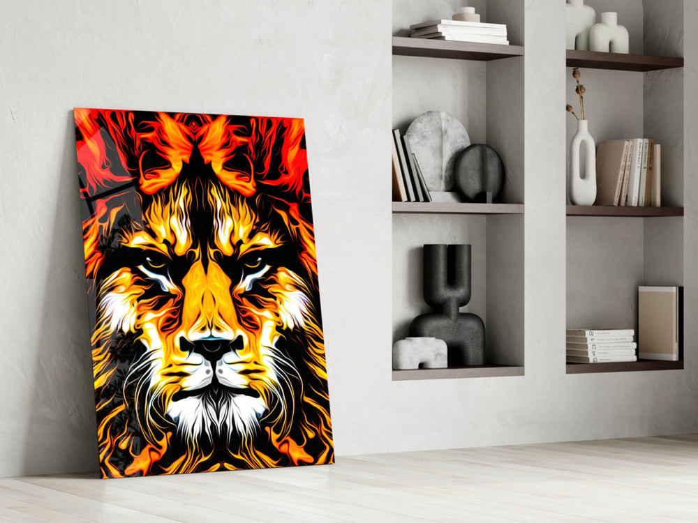 Aslan  Cam Tablo