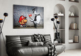Süper Mario Cam Sanatı Cam Tablo