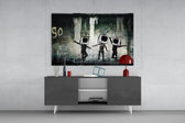 TV Başlıkları Cam Sanatı Cam Tablo