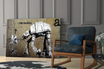 Galaktik Kıyamet Cam Sanatı Cam Tablo