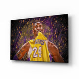 Kobe Bryant Cam Sanatı Cam Tablo