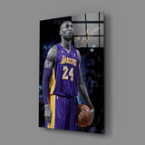 Kobe Bryant Cam Sanatı Cam Tablo