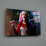 Harley Quinn Cam Sanatı Cam Tablo