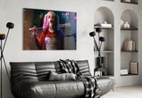 Harley Quinn Cam Sanatı Cam Tablo