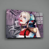 Harley Quinn Cam Sanatı Cam Tablo
