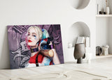 Harley Quinn Cam Sanatı Cam Tablo