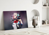 Harley Quinn Cam Sanatı Cam Tablo