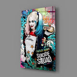 Harley Quinn Cam Sanatı Cam Tablo
